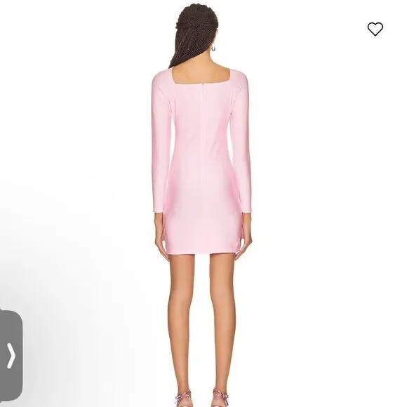 Coperni Cut Out Jersey Dress in Pink - Picture 5 of 5